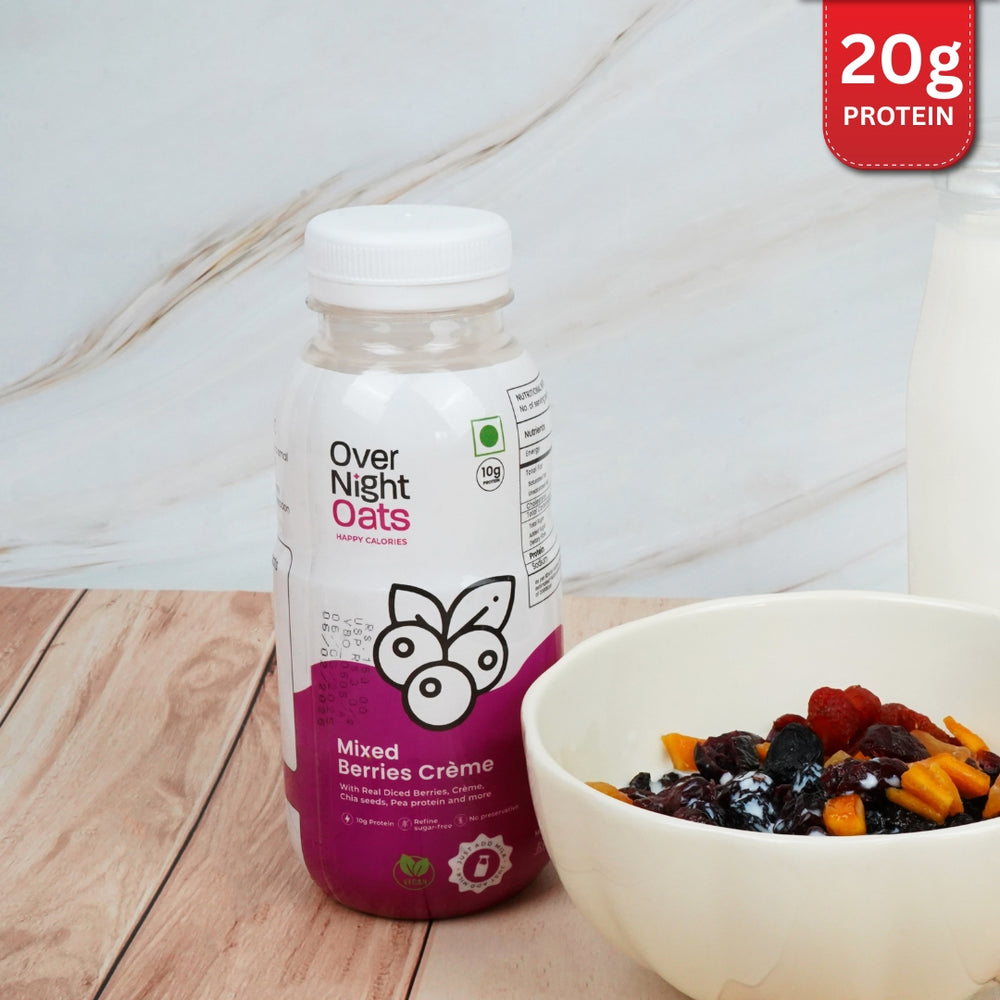 Vegan Mixed Berries Crème Oatmeal