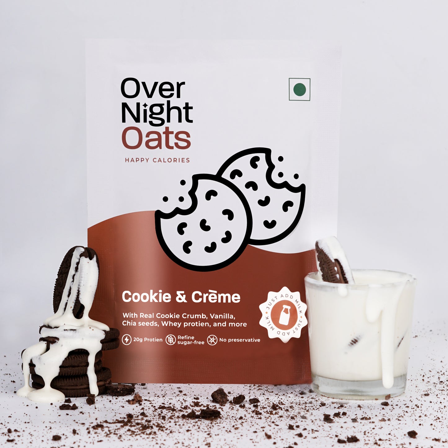 15g Protein Cookies & Crème Flavored Oats