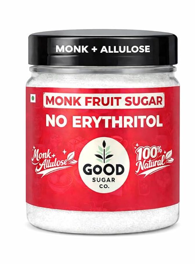 HAPPY CALORIES MONK + ALLULOSE 400gm Jar